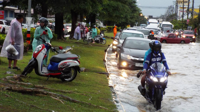 Heavy rain brings island-wide flash floods, landslide north of Patong