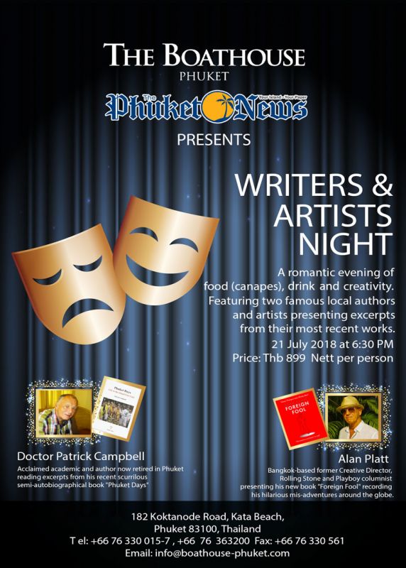 Writers Night at The Boathouse Phuket