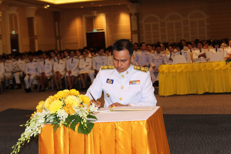 The event also included the signing of an official book of birthday wishes for HM The King. Photo: PR Dept