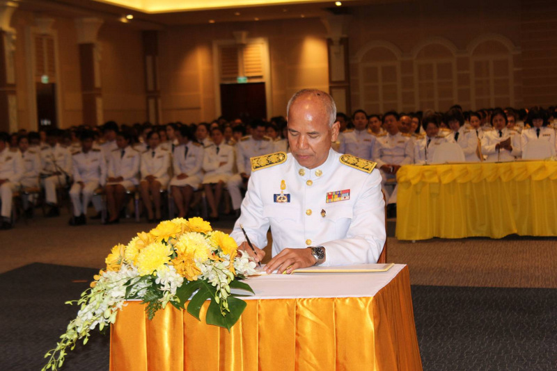 The event also included the signing of an official book of birthday wishes for HM The King. Photo: PR Dept