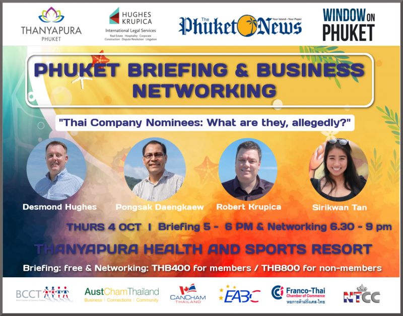 PHUKET BRIEFING & BUSINESS NETWORKING