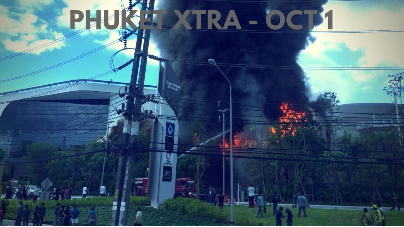 PHUKET XTRA: VIDEO: Central on fire! Toy car drug bust? Double drowning deaths! || Oct. 1