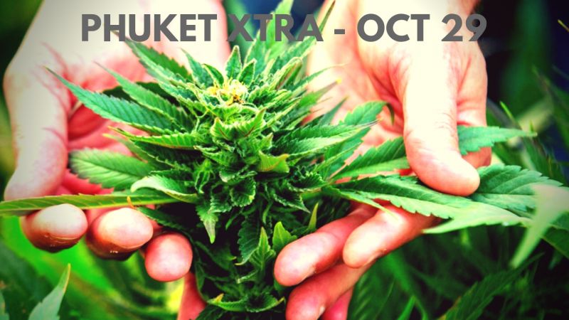 PHUKET XTRA: VIDEO: Legal medical marijuana? Fatal helicopter crash! Chalong Hospital in April? || Oct. 29