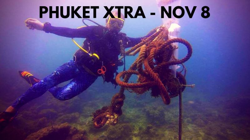 PHUKET XTRA: VIDEO: Jealousy stabbing! 10,000 meals for nothing? Half a tonne of garbage! || Nov. 8