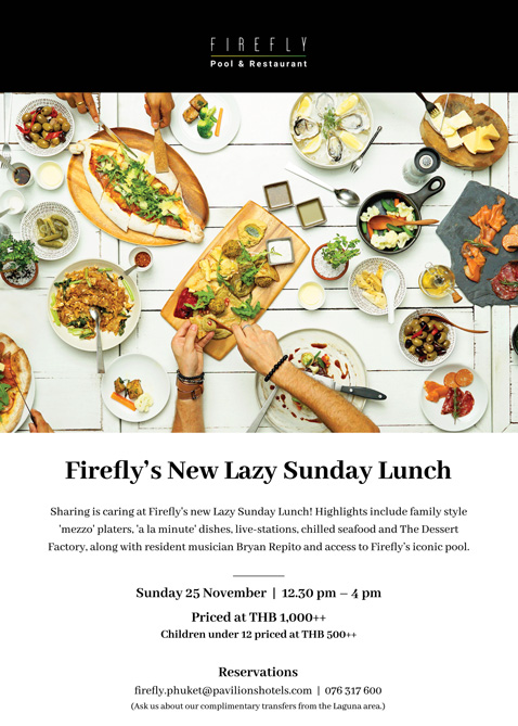 Firefly’s New Lazy Sunday Lunch