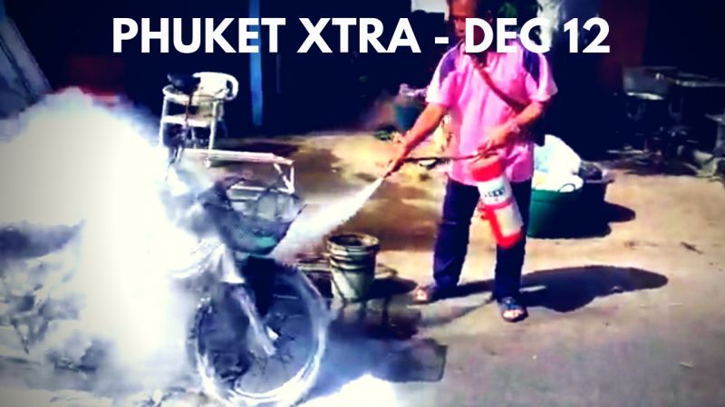 PHUKET XTRA: VIDEO: Exploding motorbike! Deadly driver confession? Drunk cop’s fatal fight! || Dec. 12