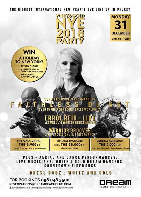 White & Gold NYE 2018 Party