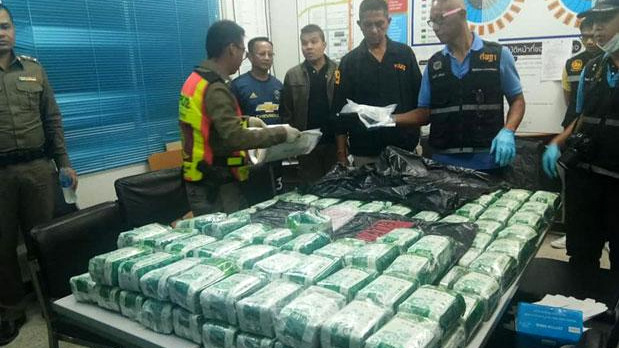 Police hunt for Krabi woman after 132kg of ‘ice’ found in ditched SUV