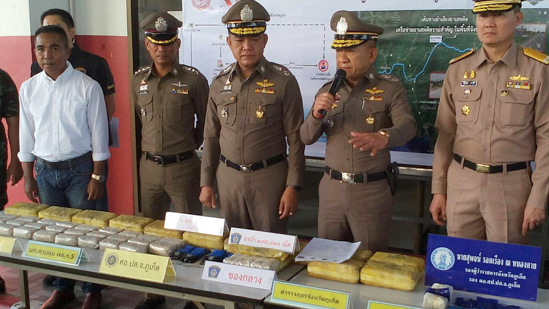 Drug runner caught smuggling 195k meth pills into Phuket