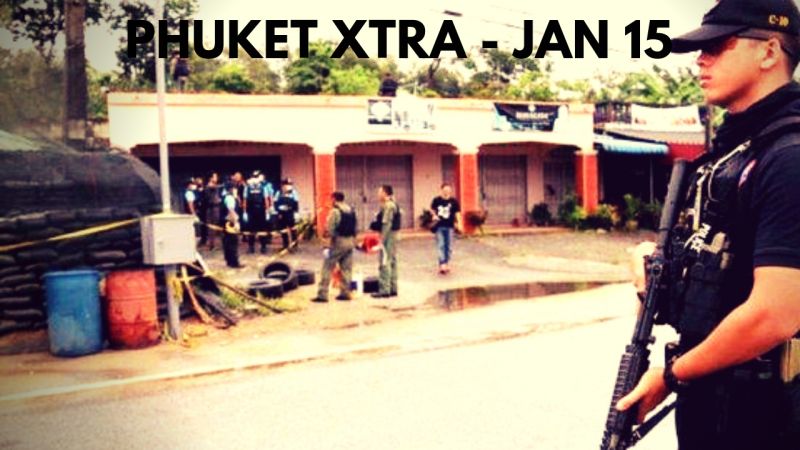 PHUKET XTRA: VIDEO: Power cables explode! Politico, wife killed at home! Cops to track themselves? || Jan. 15