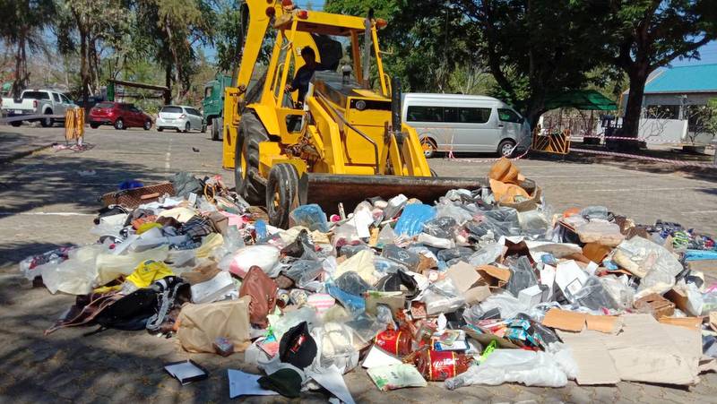 Phuket Customs officials destroy pirated goods worth B1mn