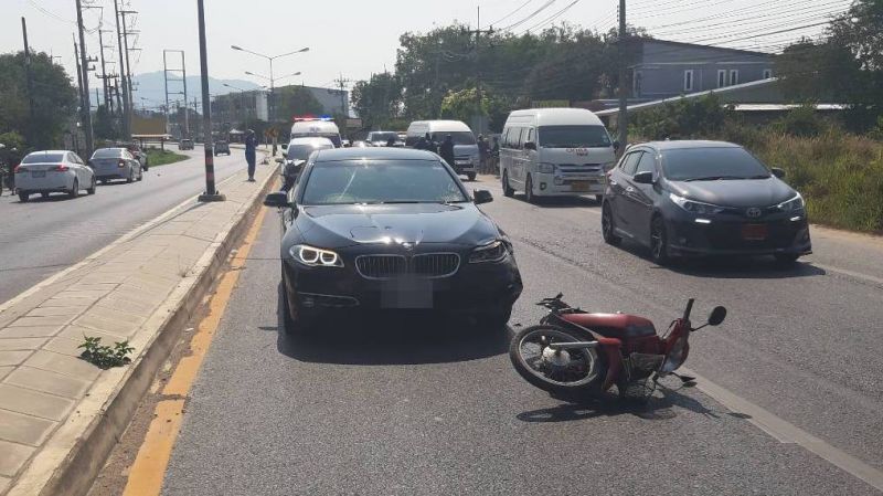 Man, 82, dead after motorbike struck by BMW