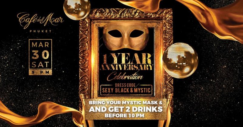 1 Year Anniversary Celebration of Cafe del Mar Phuket