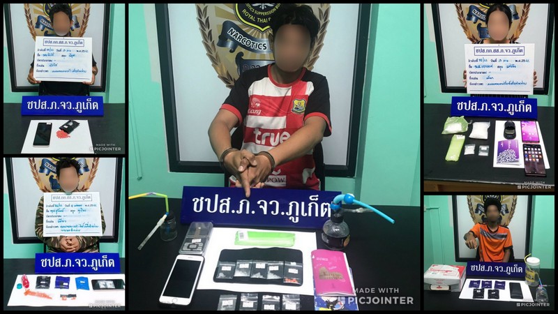 Five arrested in separate Phuket drug busts