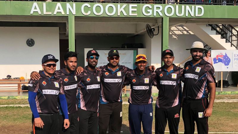 Heritage Cricketers of Bangladesh Cup winners at 2019 Phuket International Cricket Sixes