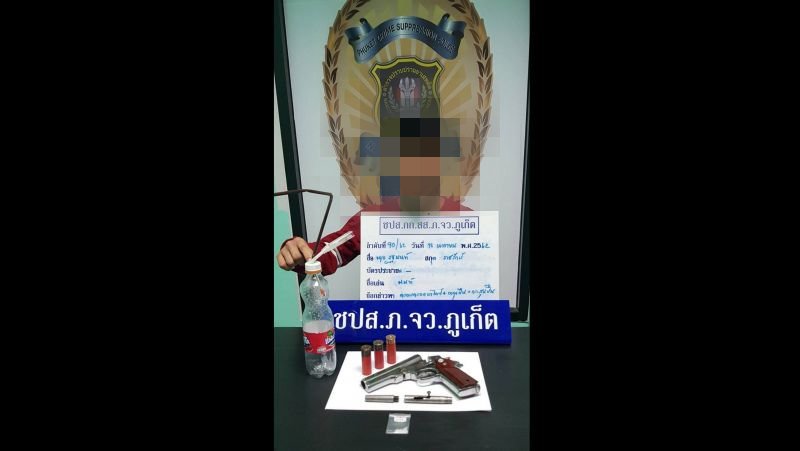Police seize drugs and guns in eight drug busts across Phuket