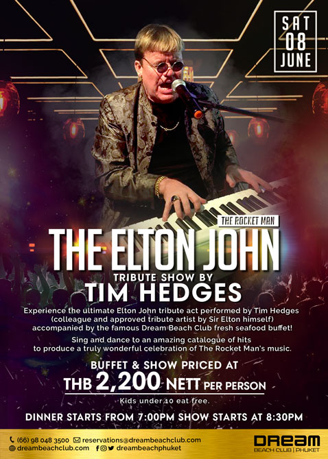 The Elton John tribute show by Tim Hedges