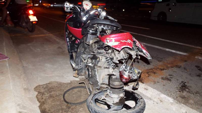 Motorcyclists seriously injured in U-turn collision