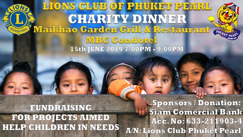 Charity Dinner - Lions Club Phuket Pearl