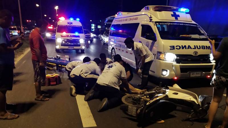 Phuket airport taxi driver questioned after collision kills motorbike rider
