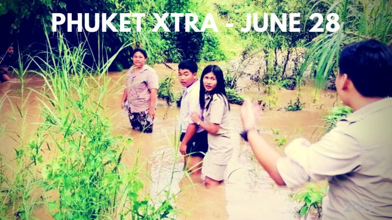 PHUKET XTRA: VIDEO: A baby dugong stream? Wet route to school? Stay away from film set! || June 28
