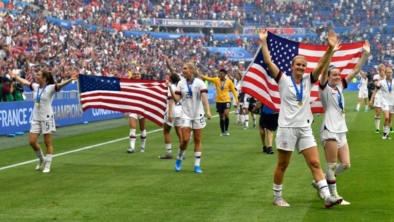 US rejoices after women's football World Cup win