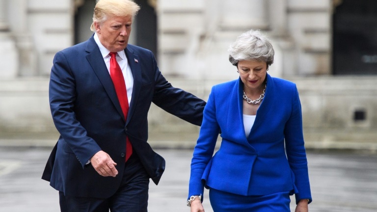 Trump hits out at May after leak of damning cables