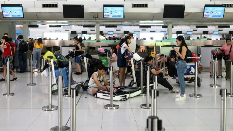 Flights departing Hong Kong airport after protest chaos
