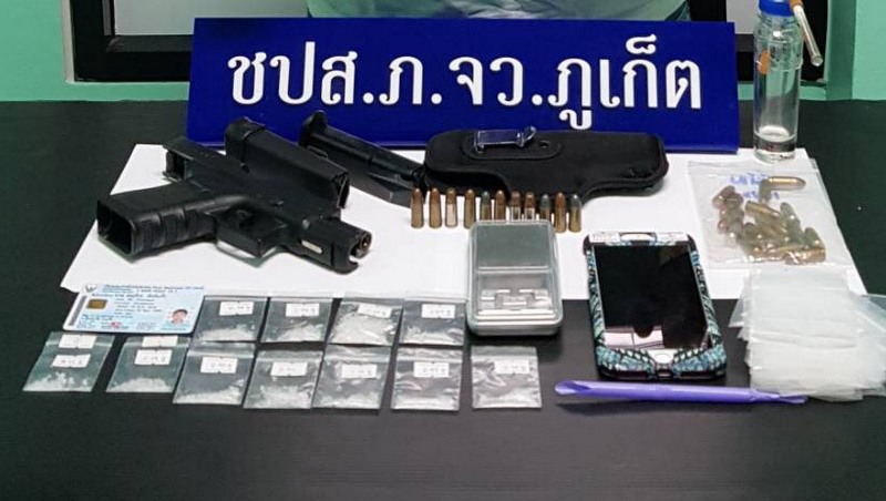 Phuket police nab armed drug dealers, users