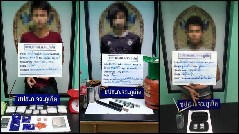 Raids at Phuket condo net three drugs suspects