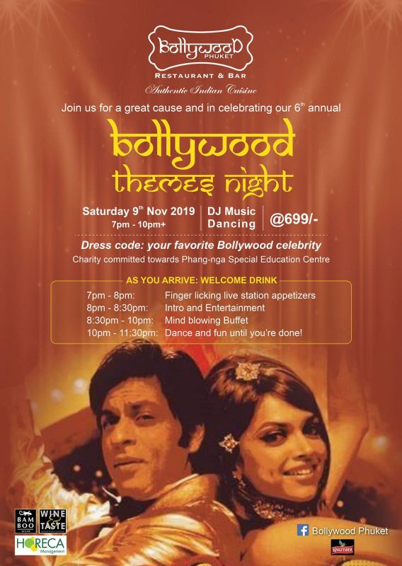 Save the date - 6th Annual Bollywood Phukets Theme Night