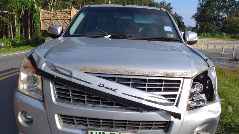 Woman motorbike passenger killed after struck by pickup near airport