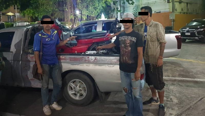 Three arrested for ‘lifting’ Patong motorbike