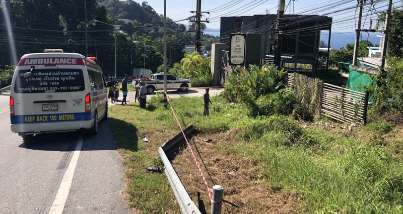 Body of French tourist found beside motorbike along Phuket coastal road