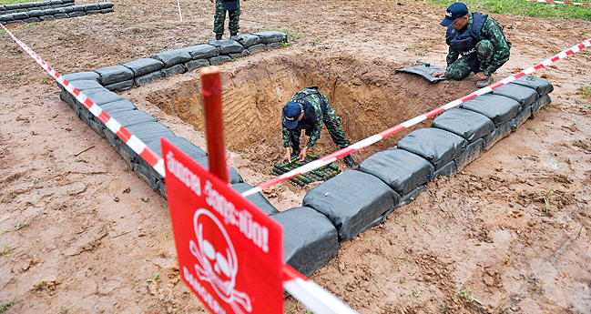 Thailand landmine clearance to finish 'by 2023': Pornpipat