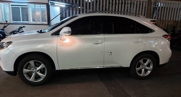 Gunshots pepper Big Joke's car