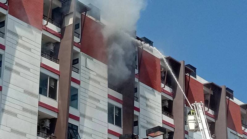Three suffer smoke inhalation in Phuket condo fire