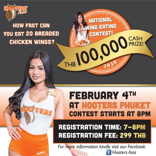 Hooters National 100.000THB Wing Eating Contest