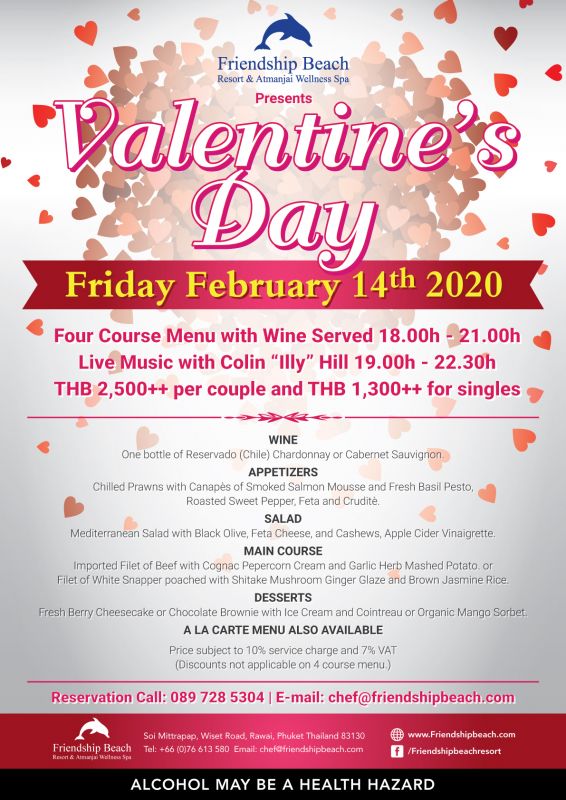 Valentines Day Dinner @ Friendship Beach Resort