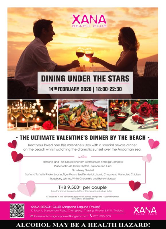 XANA BEACH CLUB DINING UNDER THE STARS
