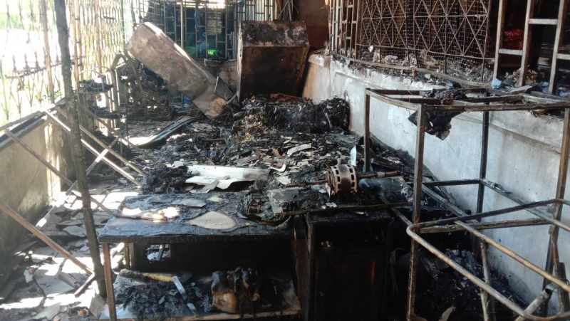 Phuket Town school fire causes B500k in damage
