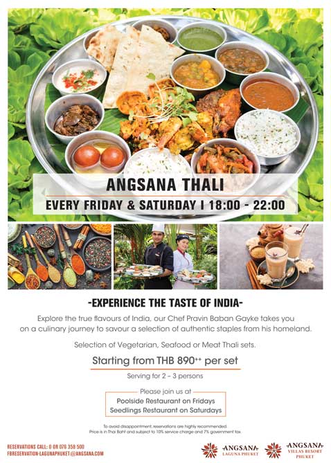 **Take Away Only** - Angsana Thali