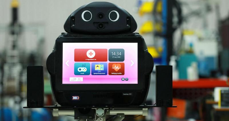 Thai hospitals deploy ‘ninja robots’ to aid virus battle