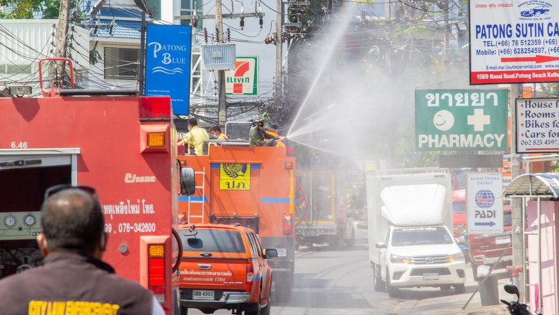 Patong COVID cleanse, house checks in full swing