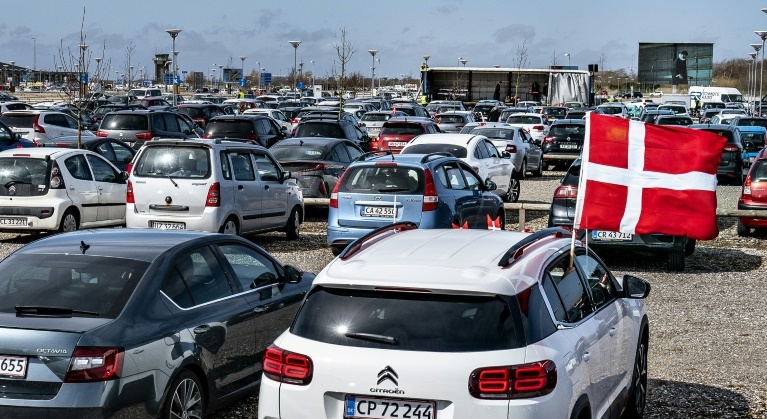 Danish football club offers drive-in viewing for match