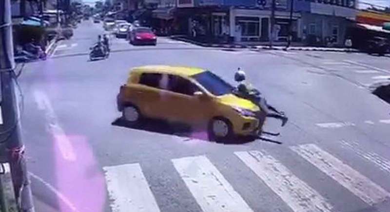 Cop survives bonnet ride by hit-and-run driver