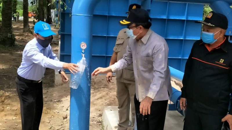 Pump station to bring water to hard-hit areas Koh Kaew, Rassada