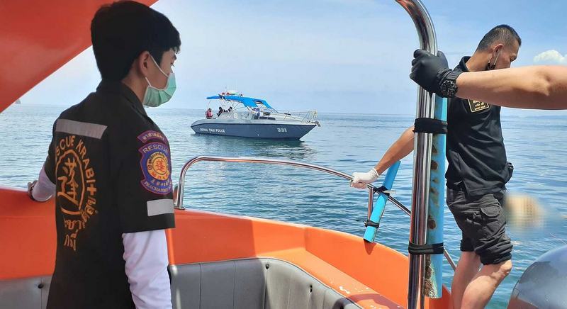 Body of foreign man found floating off Krabi