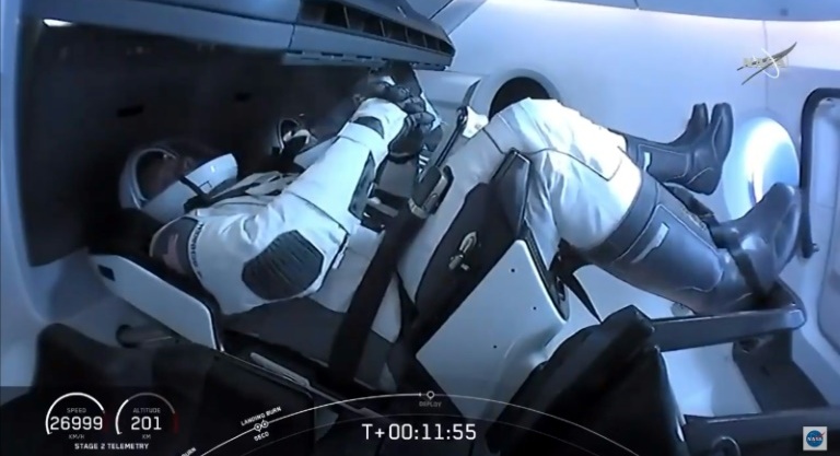 SpaceX Crew Dragon docks with International Space Station