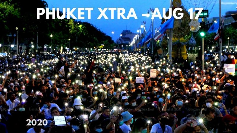 PHUKET XTRA: VIDEO: Bangkok protest causes stir! Drinking buddy stabbing? || August 17